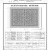 Craftsman style Arts and Crafts decorative 20" x 30" Product Spec Sheet.