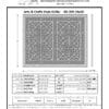 Craftsman Style Arts and Crafts decorative grille 24" x 30" Product Spec Sheet.