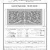 French style Louis XIV decorative grille 10" x 24" Product Spec Sheet.