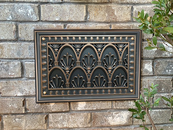 Foundation Vent Cover in Empire Style